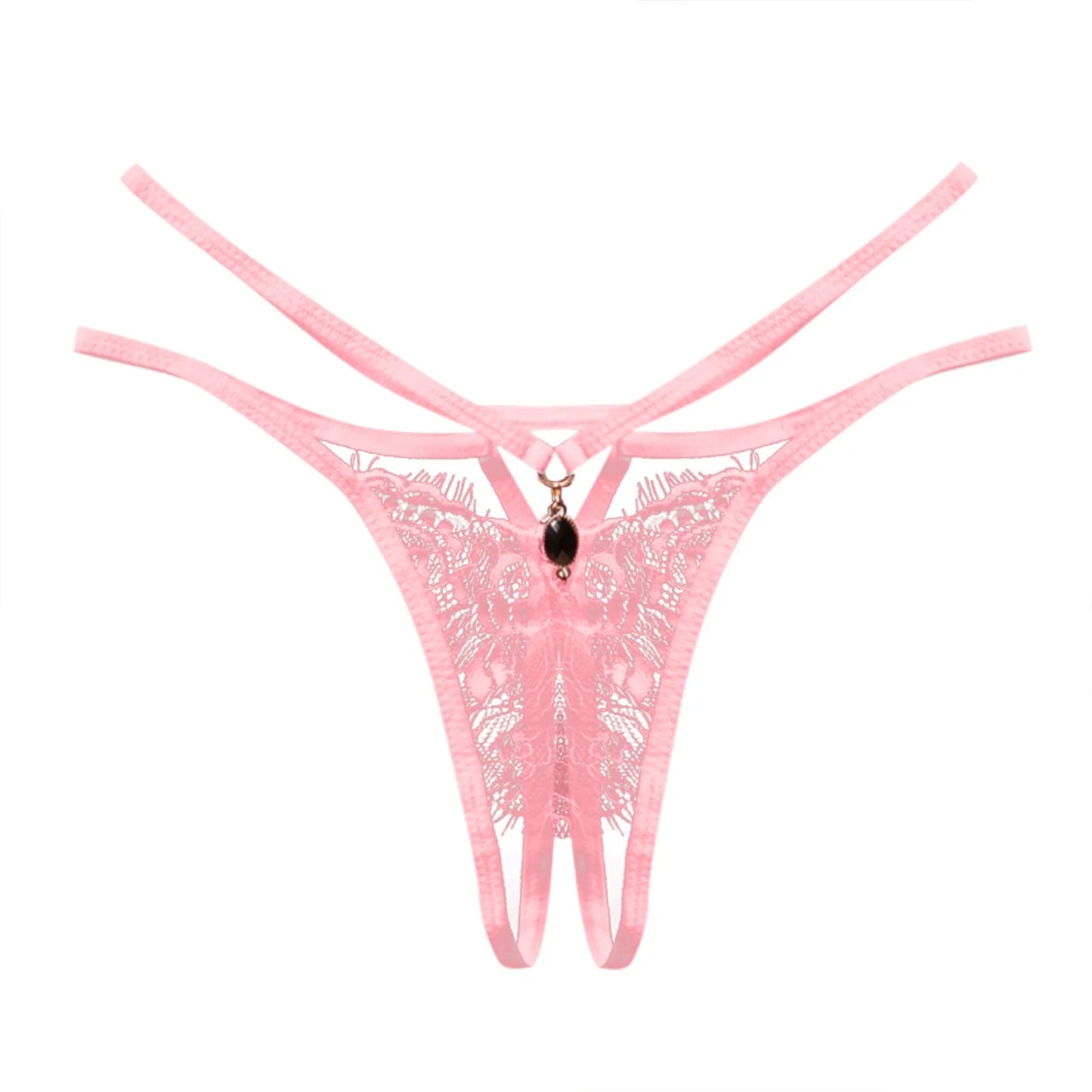 String en dentelle entrejambe ouvert