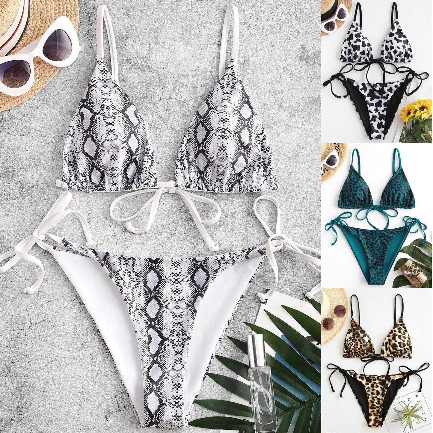 Maillot de bain peau de serpent