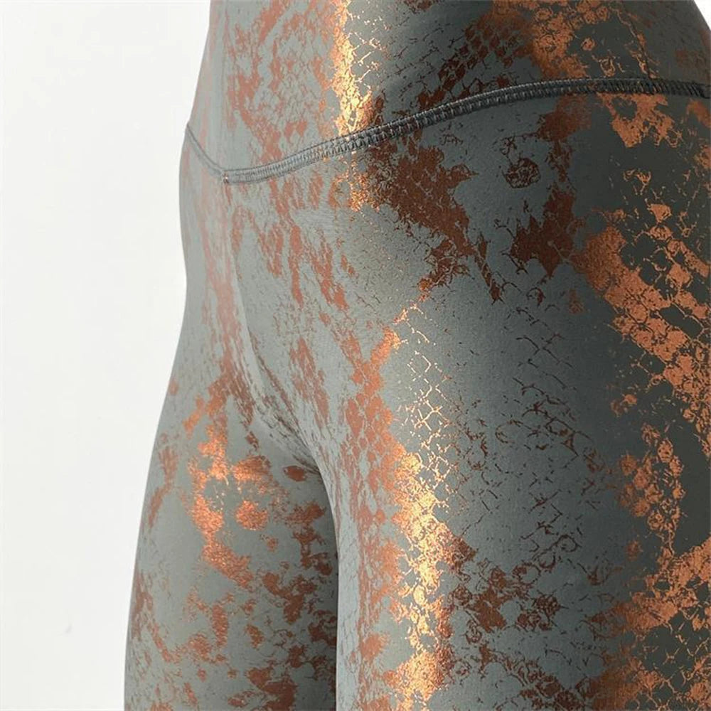 Pantalon de Yoga peau de serpent