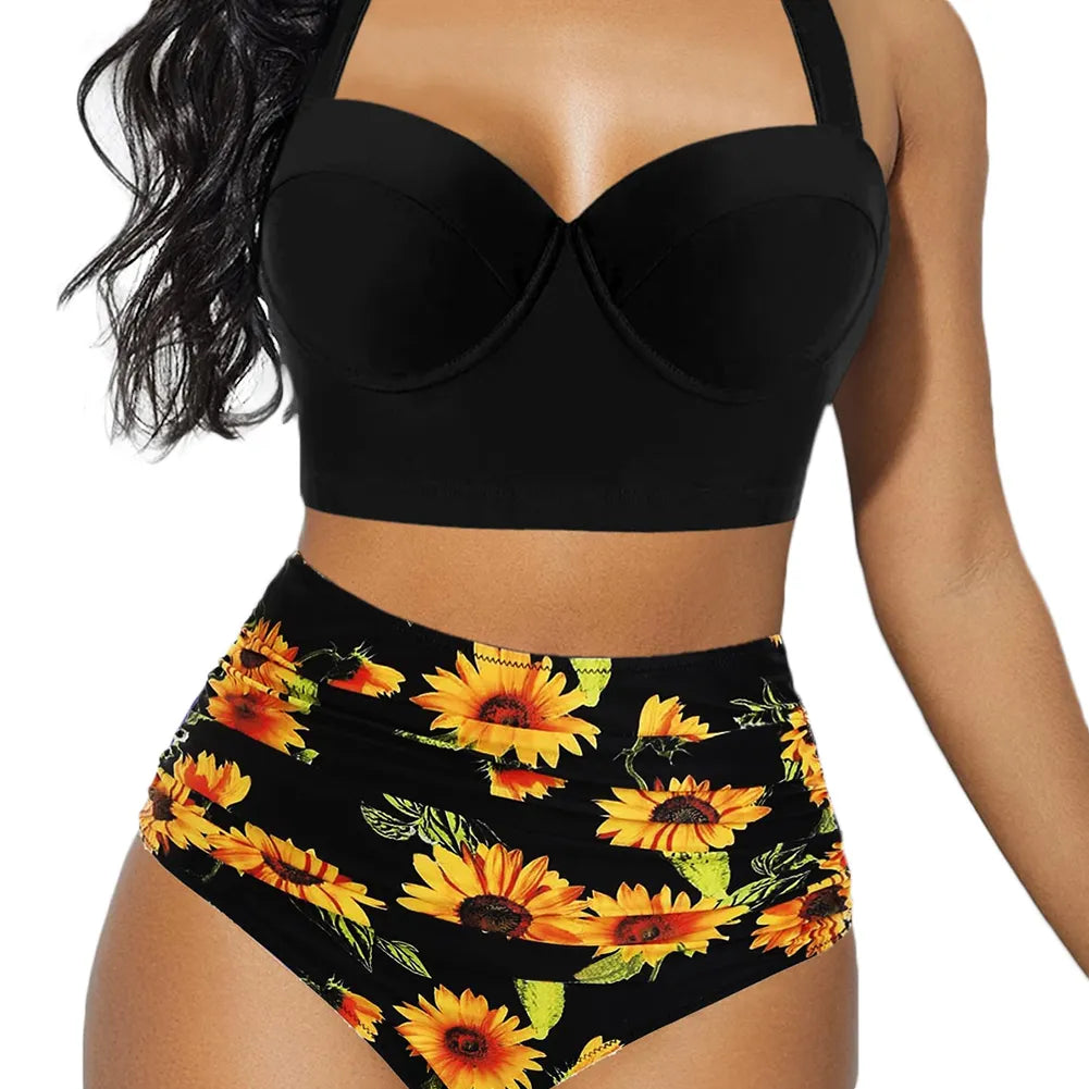 Maillot de bain imprimé fleurie