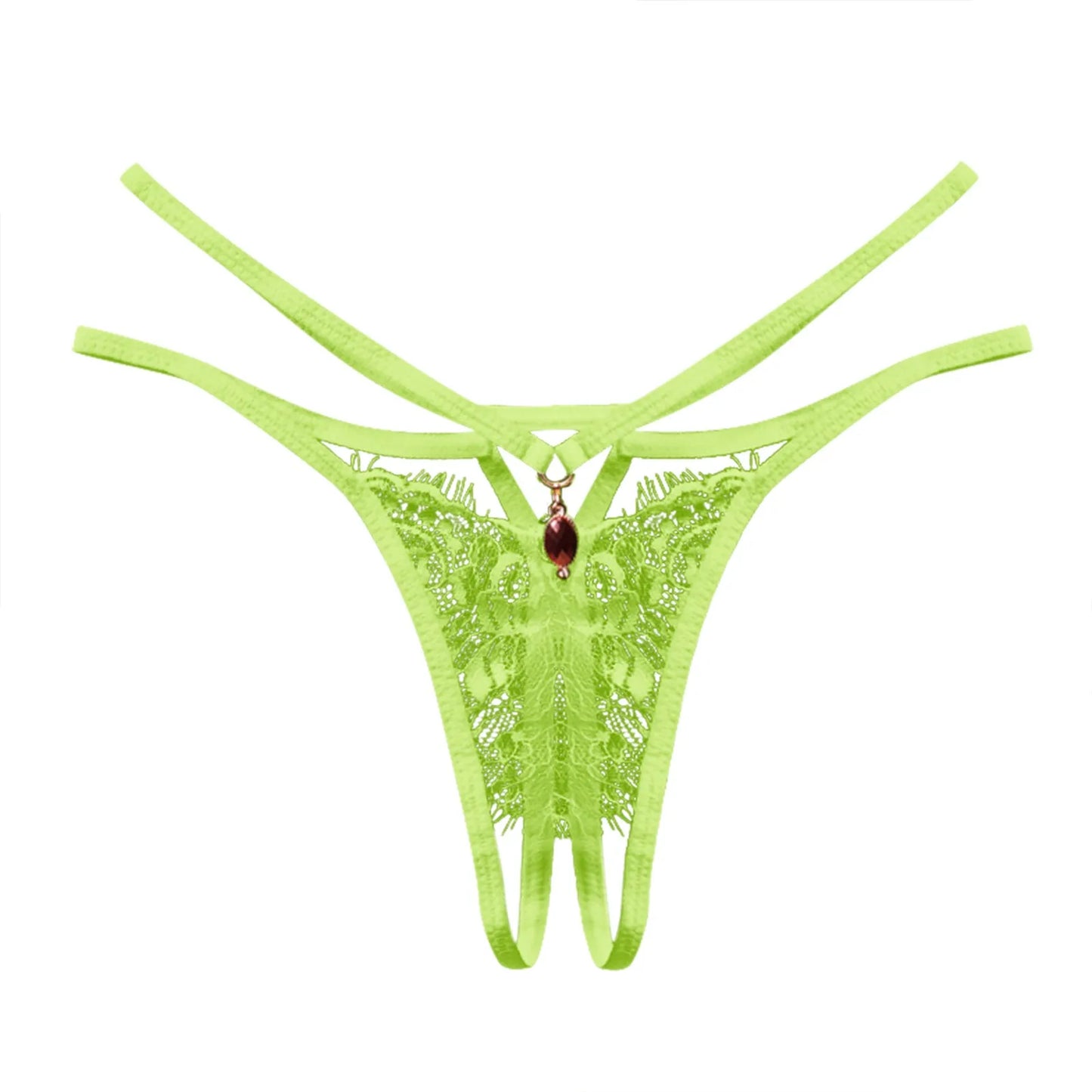 String en dentelle entrejambe ouvert