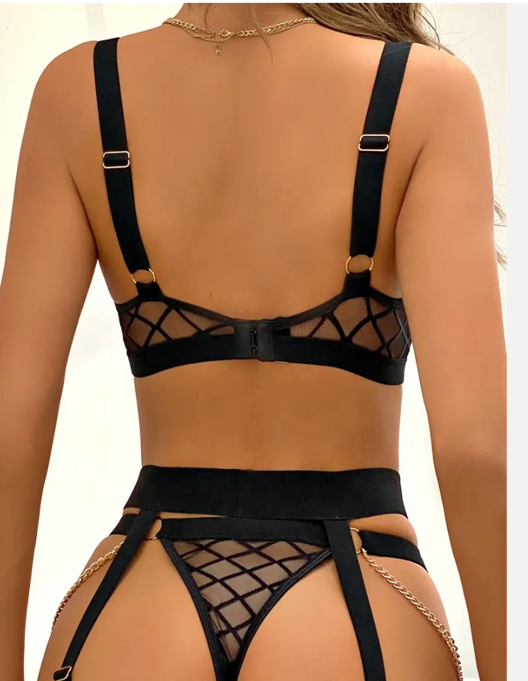 Melania Black underwear set