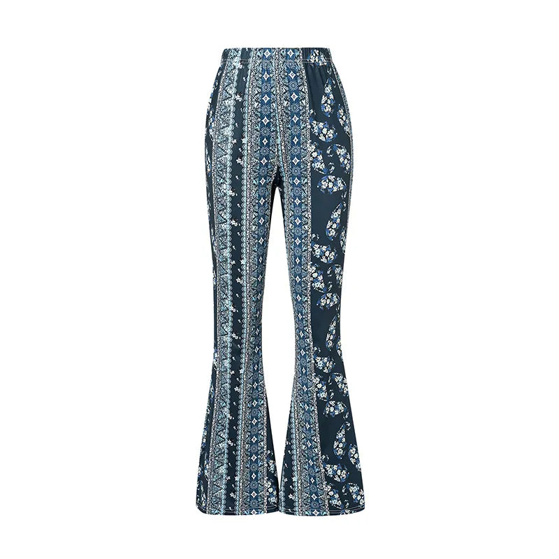 Elastic and floral pants